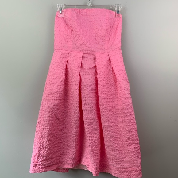 J. Crew Factory Lorelei Deco dot strapless dress - Picture 1 of 6